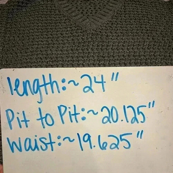 Lafayette 148 Gray Heavy Cotton Open Knit Chunky Short Sleeve V Neck Sweater - Picture 7 of 7